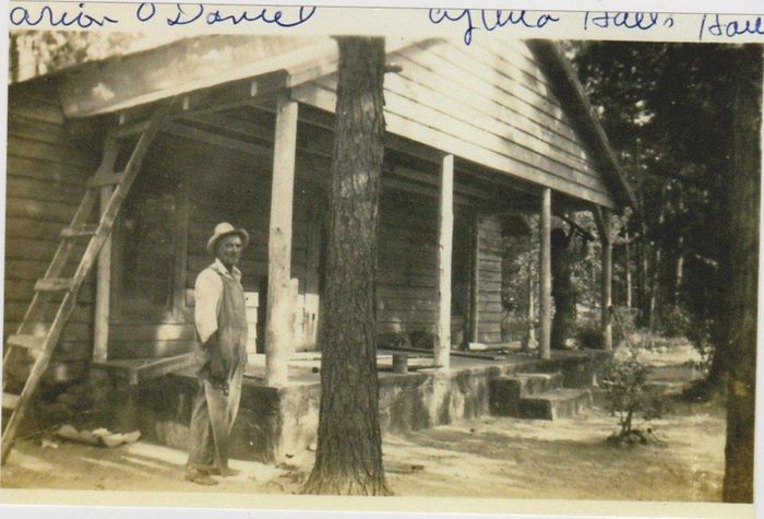 This was the house of my grandmother, Cynthia Kennedy Hall. It was just being finished up at the time of this photo, probably in the mid-1930's.  Her brothers donated the land and the money for it and she called it her 