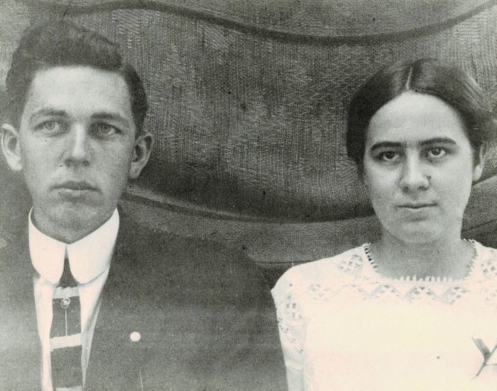 John and Amie Lee Kennedy, taken about 1912, around the time of their marriage, who lived in the house where the Lake Martin Machine Gun gun range is now located.  Their home is still standing as of 2019 and is probably well over 100 years old.    Uncle John was my grandmother Cynthia Kennedy Hall's brother, as well as brother to one of the principals at the Red Hill School, Carl Kennedy.  One of their daughters, Nell Kennedy Yoder was a teacher at Red Hill School and taught me briefly in the 2nd grade in one of the rooms of the north wing of the school that is currently being restored.  My thanks to Phil Kennedy for sharing this pic!